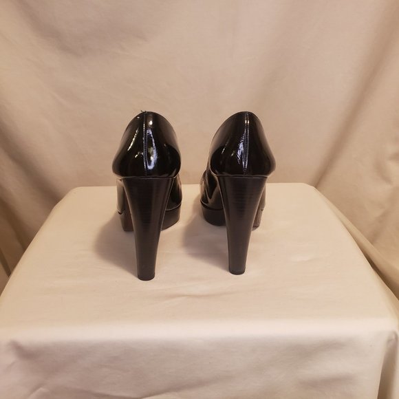 Stuart Weitzman Platform Black Patent Leather Heels - Picture 5 of 8